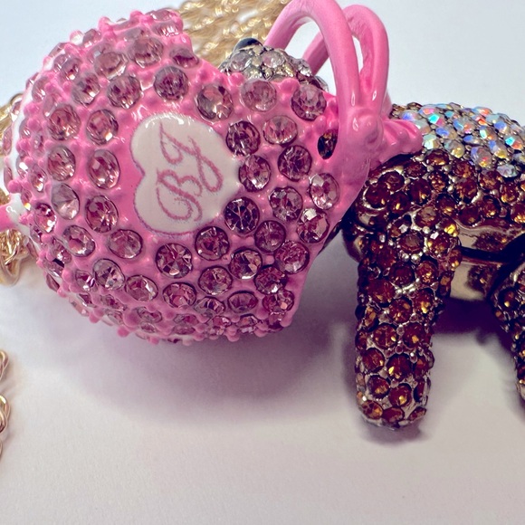 Betsey Johnson Football Bear Long Chain Necklace NWT - Picture 7 of 8